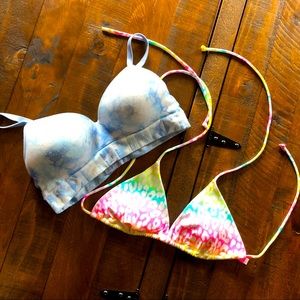 Victoria Secret medium sport bra and swim top